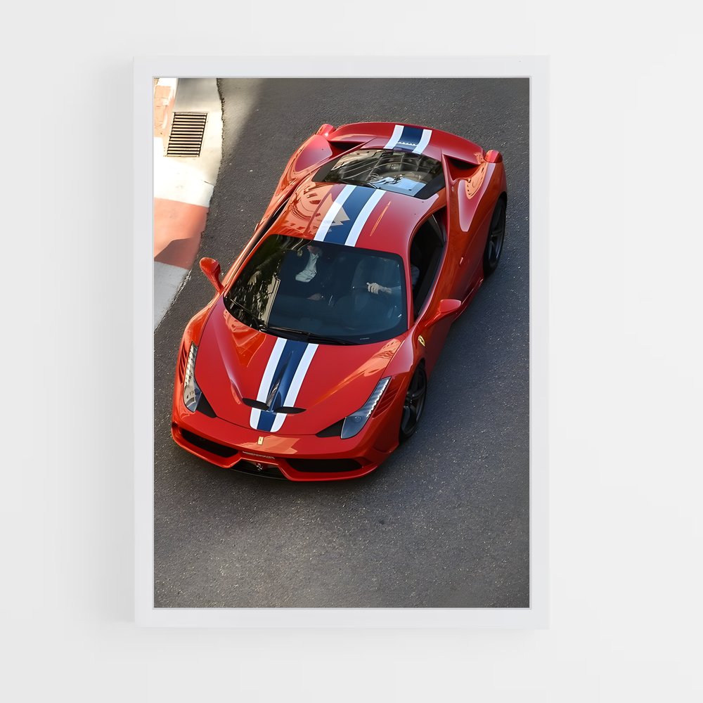 Poster speciale de Rouge – affiche Ferrari (vue 3)